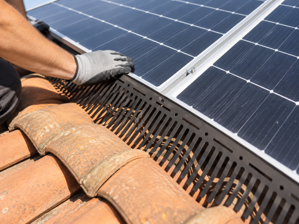 dissuasore per volatili-impianto fotovoltaico